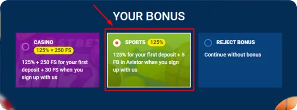 Welcome Bonus sports betting